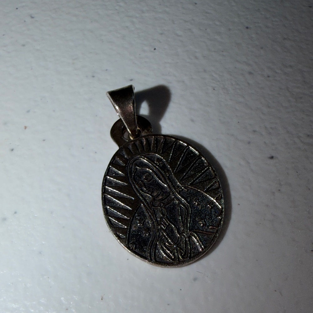 TAXCO 950 Silver Virgin Mary Religious Pendant